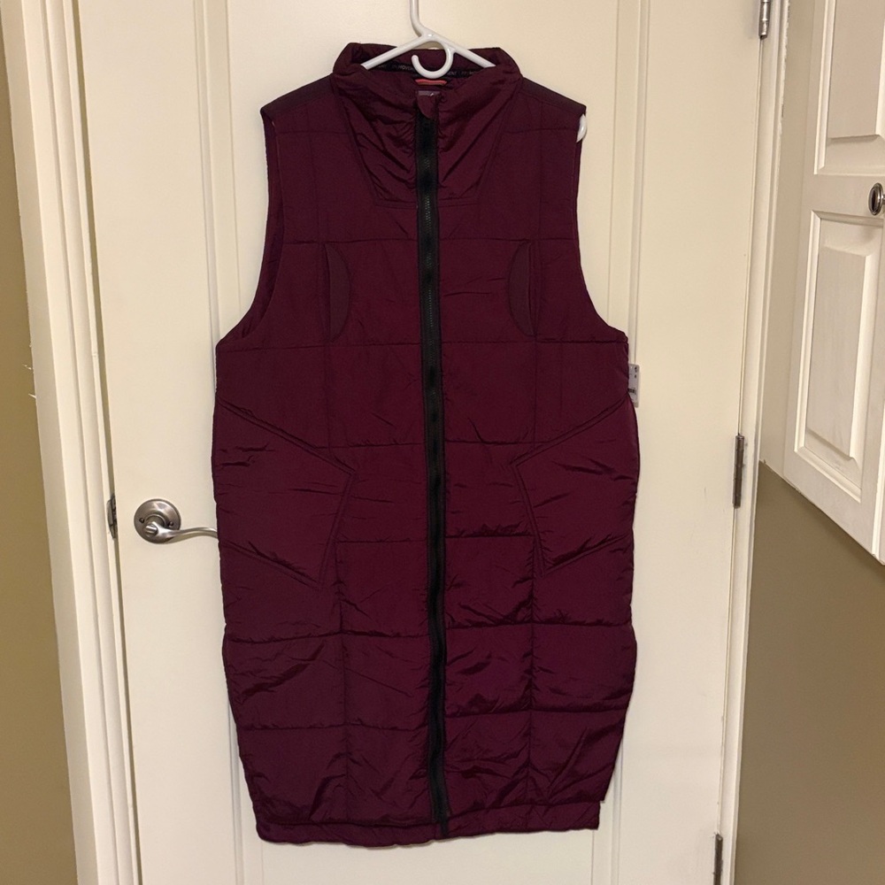 FP Movement, On The Move Packable Vest, Size S, Black Cherry